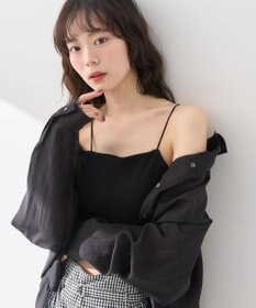 earth music&ecology アシメショルダーショートキャミソール