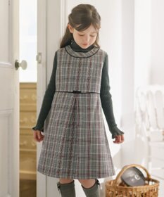 組曲 KIDS 【150-160㎝】グレンチェック ジャンスカ