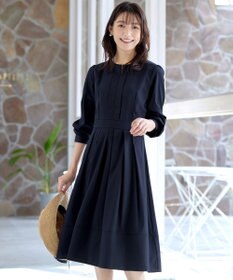 Tiaclasse L 【セレモニー・XSサイズ(5号)追加・新色追加・洗える】キーネックフレアワンピース