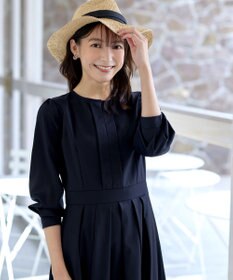 Tiaclasse L 【セレモニー・XSサイズ(5号)追加・新色追加・洗える】キーネックフレアワンピース