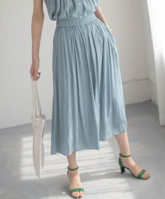 組曲 L 【春夏のNEWカラー登場】ギャザーライトデシン パンツ