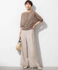 23区 S 【洗える】トリアセスラブストレッチ ワイド パンツ