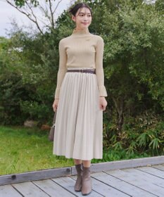 Tiaclasse 【洗える】スパンコールハイネックリブニットトップス