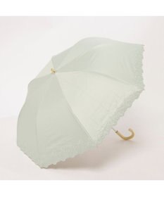 UNBILLION カシュネ cachenez / PUフラワーラメ刺繍トップレス2段折りたたみ傘