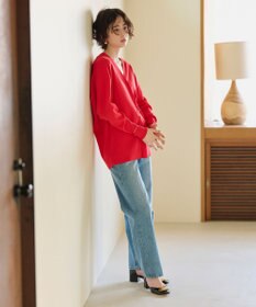 #Newans 【洗える】ファインボタンＶネックカーディガン