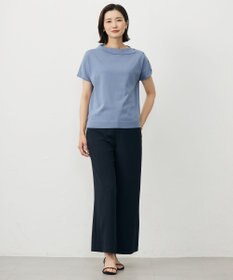 J.PRESS LADIES 【洗える・抗菌防臭】COTTON POLYESTER 襟付き ニット