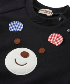 MIKI HOUSE HOT BISCUITS 【70-110cm】 顔ドン ラグラントレーナー