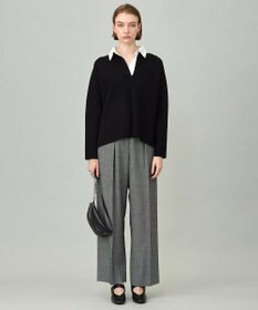 ICB 【洗える】 シンセティックダブルフェイス ラガーニットプルオーバー