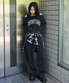 WEGO ドッキングオフショルショートスウェット