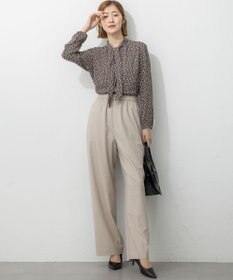 23区 S 【洗える】トリアセスラブストレッチ ワイド パンツ