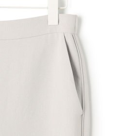 ICB L 【洗える】 ダブルクロスクレープ ストレートパンツ