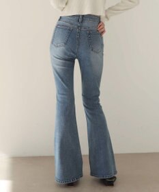 WEGO 【美脚パンツ】ストレッチフレアデニムパンツ