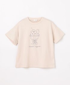 ANY KIDS 【綿100%/接触冷感】ひんやり オーバーサイズ アニマルTシャツ