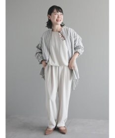 CRAFT STANDARD BOUTIQUE ８分丈ウエストタックオールインワン