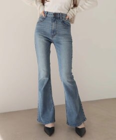 WEGO 【美脚パンツ】ストレッチフレアデニムパンツ