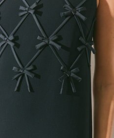 GRACE CONTINENTAL リボンモチーフドレス