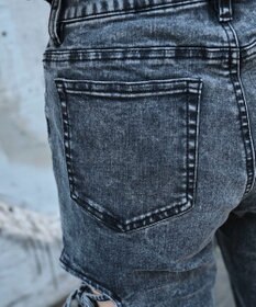 WEGO カットアウトリボンストレッチデニムフレアパンツ