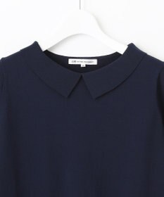 23区 【WEB限定】レーヨンポリエステルストレッチ 襟デザイン ニット