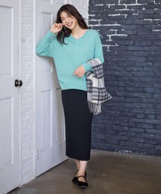 ANY L ニットタイトスカート