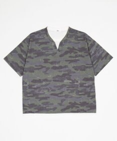 WEGO 【ユニセックス着用ITEM】キーネックフェイクレイヤードT（SS）