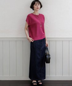 23区 【先行予約/WEB&一部店舗限定】クレープコットン アゼラメ ニット