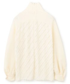 BEIGE， 【洗える】BANKSIA / ニットコンビカットジャカードブラウス