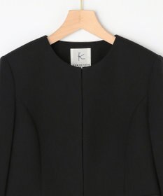 組曲 NOIR 【ストレッチ/オールシーズン対応】ペプラムミニグログラン ジャケット＋ワンピース