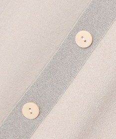 ICB L 【洗える】 ウールテンセルミニブークレ カーディガン