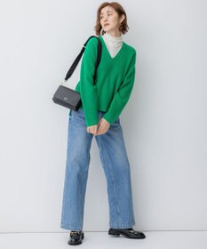 23区 L 【洗える】スムージーコットン シアー ニット