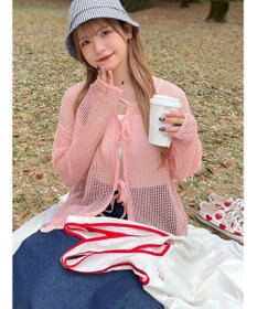 Green Parks ＳＥＴ２点　透かしカーデ＋キャミソール