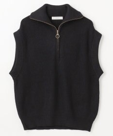 ANY ハーフジップニットベスト