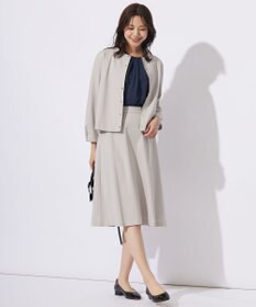J.PRESS LADIES L 【洗える・セットアップ対応】Tricot フレア スカート