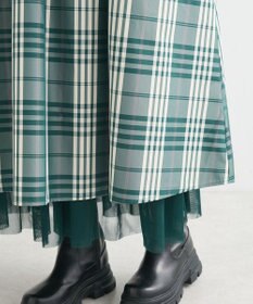 Green Parks ・ＳＵＧＡＲ　ＳＰＯＯＮ　チェックギャザーワンピース