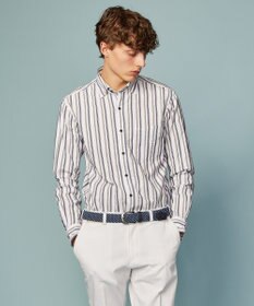 JOSEPH ABBOUD 【オーガニックコットン】オーガニックコードストライプ シャツ