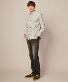 JOSEPH ABBOUD 【オーガニックコットン】オーガニックコードストライプ シャツ