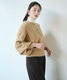 #Newans 【洗える】ボリュームスリーブニットカーディガン