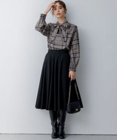 組曲 T/Rツイルストレッチ フレアスカート