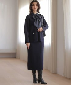 組曲 L 【WEB限定】シャイニーオーガンボウタイ付き ブラウス