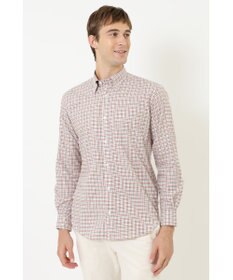 DAKS コットンミニチェックシャツ