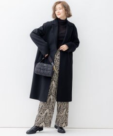 23区 【SLOW/一部店舗限定】シアーリブ タートルネックニット