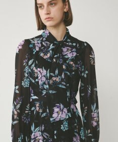 GRACE CONTINENTAL フラワーレイヤーワンピース