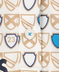 23区GOLF 【WOMEN】【UVカット】エンブレム柄ポロシャツ