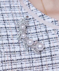 Tiaclasse リーフパール ブローチ