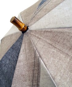 +RING 【限定/日本製】UNISEX 長傘60cm BRN denim-like pattern SR345