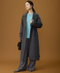 自由区 【SHIHOさん着用】ソフトウールブレンドワイド パンツ