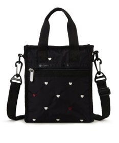 LeSportsac MINI N/S TOTE/レッド/ホワイトハートEMB