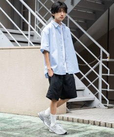 WEGO 【シワになりにくい】イージーケアオックスフォードワンポイントシャツ（S）