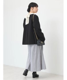 earth music&ecology サテンプリーツスカート