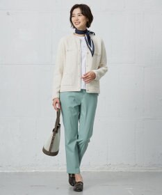 J.PRESS LADIES スクエアドット 剣先 スカーフ
