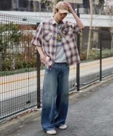 WEGO オンブレチェックシャツ（SS）